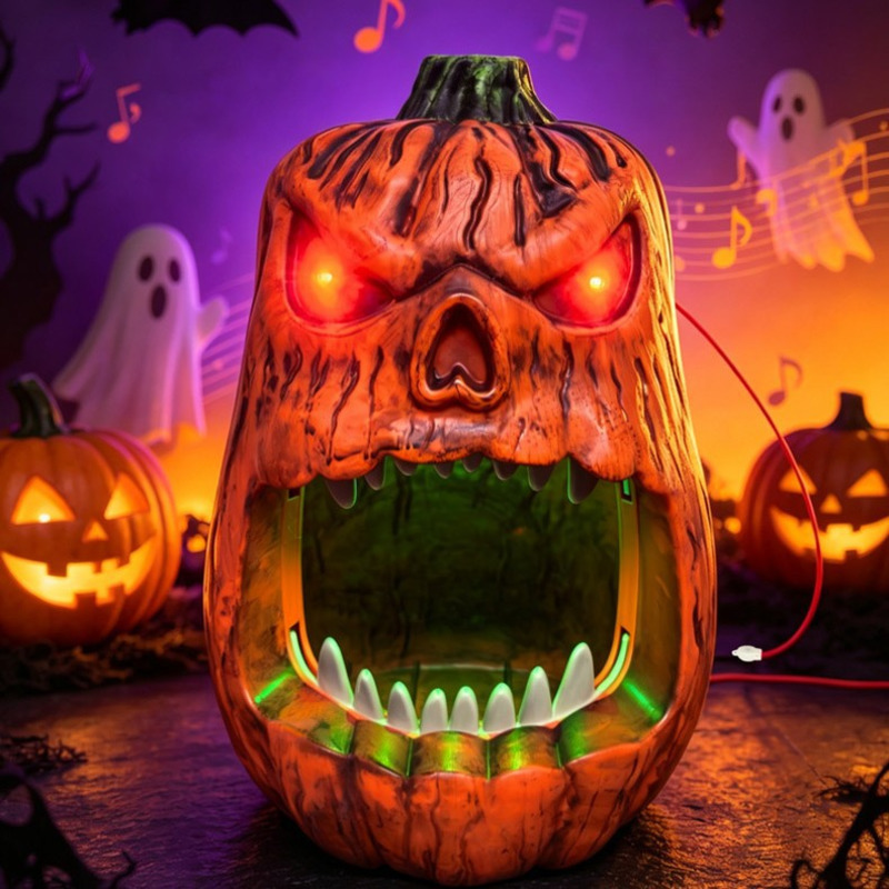 Pumpkin Lantern Halloween - 할로윈 LED 조명 호박 사탕 그릇