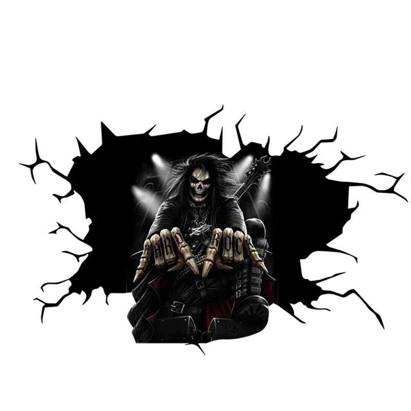 Halloween Skeleton Decoration - 할로윈 해골 호러 자동차 스티커, PVC