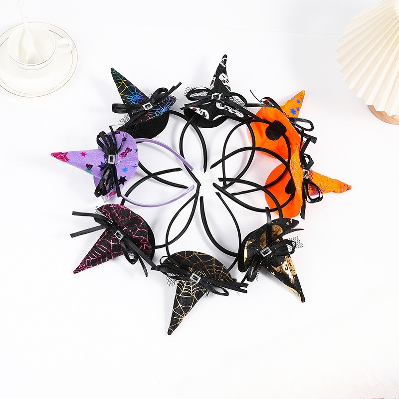 Spider Web Halloween Decoration - 10pcs 스파이더 웹 머리띠 휴일 마녀