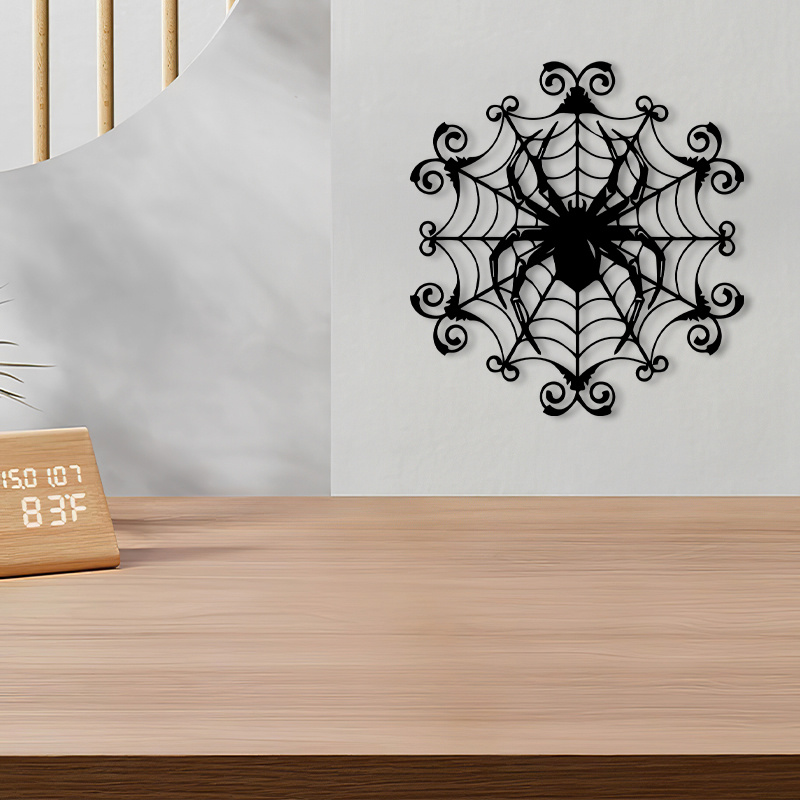 1빈티지 거미줄 금속 벽 장식, 철제 예술 할로윈 장식 - Spider Web Halloween Decoration 리뷰 및 가격
