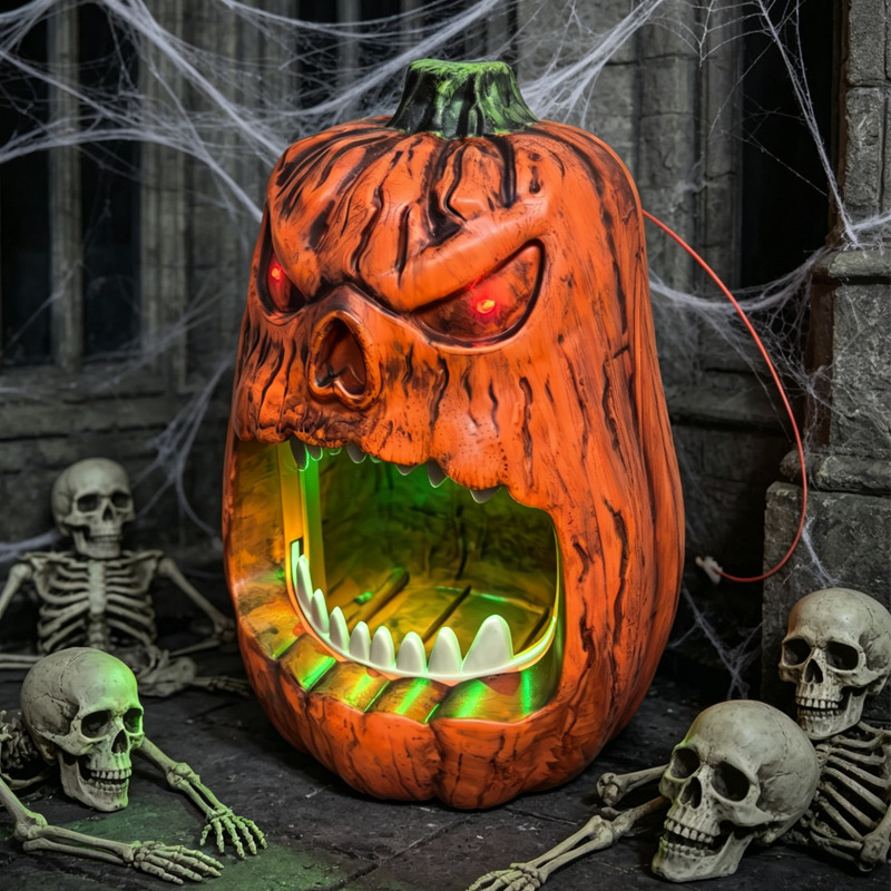 할로윈 LED 조명 호박 사탕 그릇 음성 작동 해골 얼 - Pumpkin Lantern Halloween 리뷰 및 가격