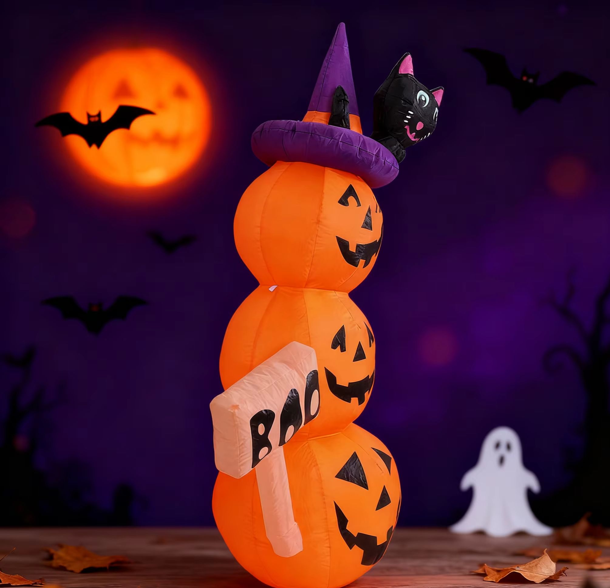 5.2피트/1.6미터 할로윈 풍선 호박 세트(마녀 모자 - Halloween Pumpkin Decor Led 리뷰 및 가격