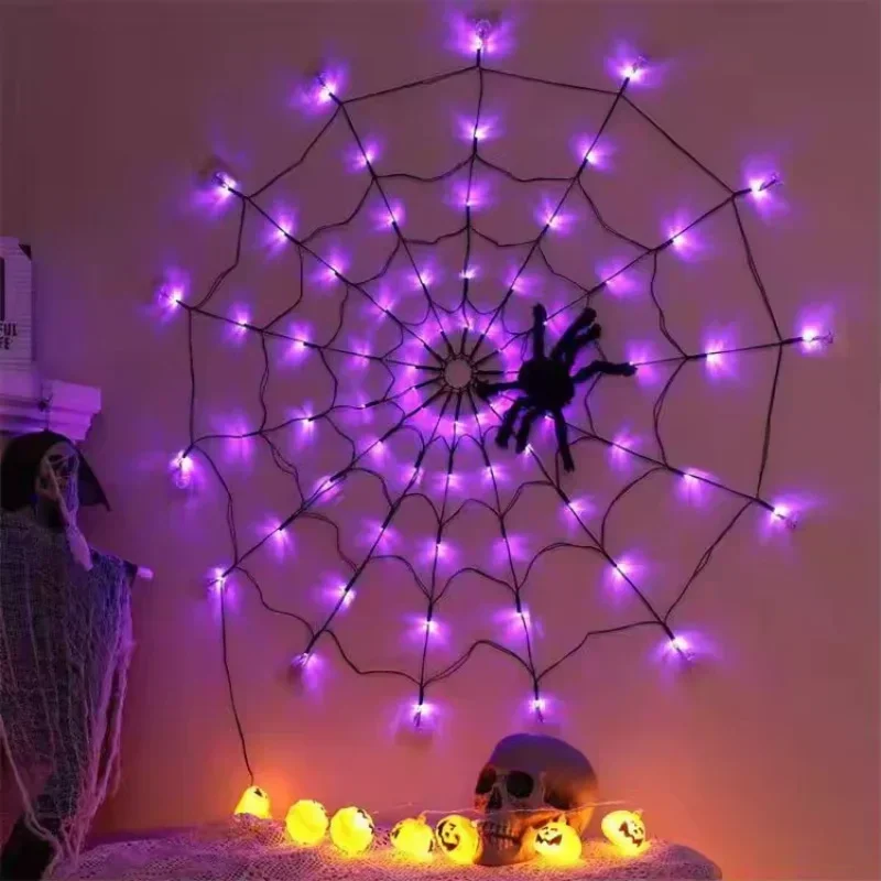 1~4개 세트 할로윈 거미줄 모양 LED 스트링 조명, - Halloween Led String Lights Orange 리뷰 및 가격