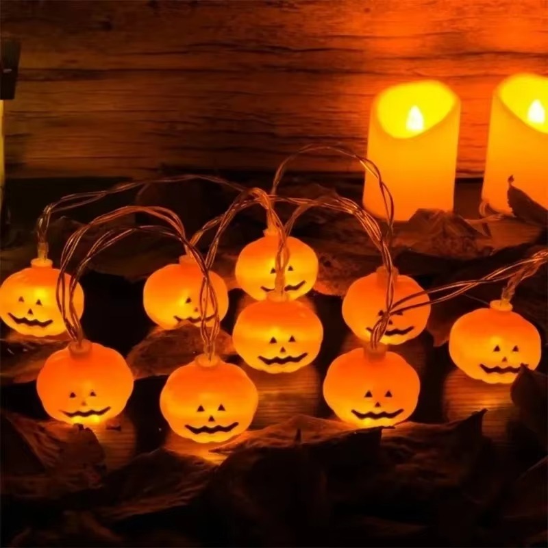 할로윈 호박 모양 LED 전구 스트링, 건전지로 작동하 - Halloween Pumpkin Decor Led 리뷰 및 가격