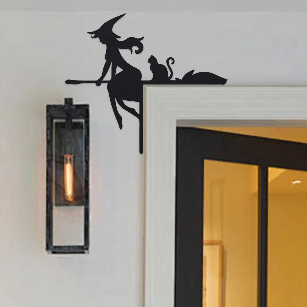 할로윈 문틀 장식 세트 – 거미줄이 있는 단철 실루엣, - Spider Web Halloween Decoration 리뷰 및 가격